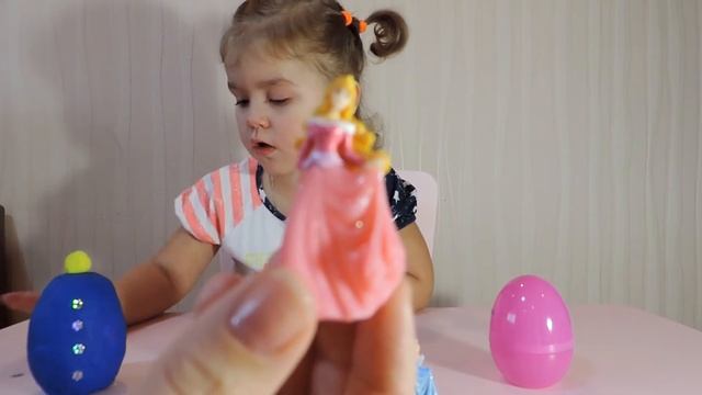 ПРИНЦЕССЫ ДИСНЕЯ сюрпризы в яйцах из Плей До/Disney Princess open eggs with surprises смотреть онлайн