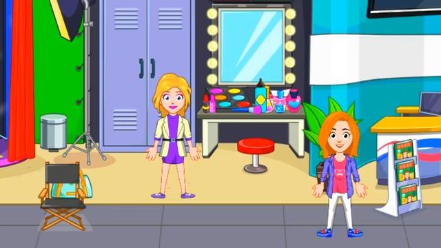 Как маме блогеру делали макияж что бы сниматься на сцене #4. Детская игра My Sity