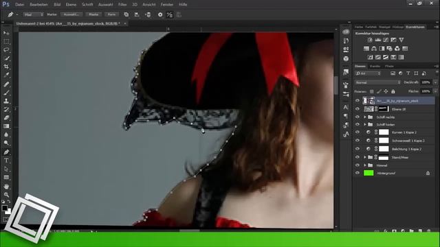 Pirate Girl - Speed art (#Photoshop) | CreativeStation смотреть онлайн