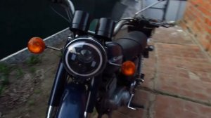 ЛЕД ФАРА!!! на Мотоцикл МИНСК 125!!! + Планы по мотоциклу!