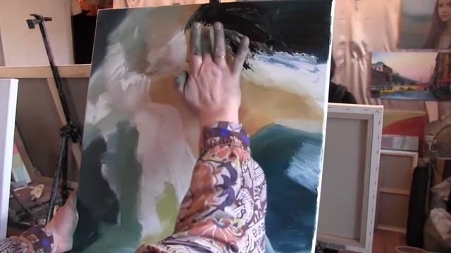 Научиться писать маслом в Москве, уроки живописи, курсы живописи, художник Сахаров смотреть онлайн