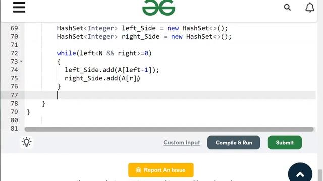 Distinct Difference || JAVA discussion || GFG Problems смотреть онлайн