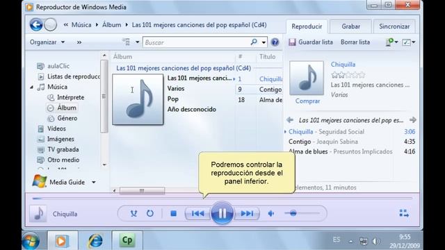 Curso de Windows 7. El reproductor Windows Media. смотреть онлайн