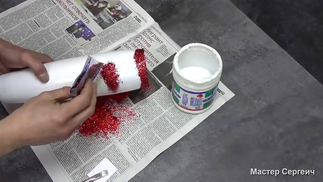 Из обычной стеклянной вазы сделали настоящую красоту. Декор своими руками смотреть онлайн