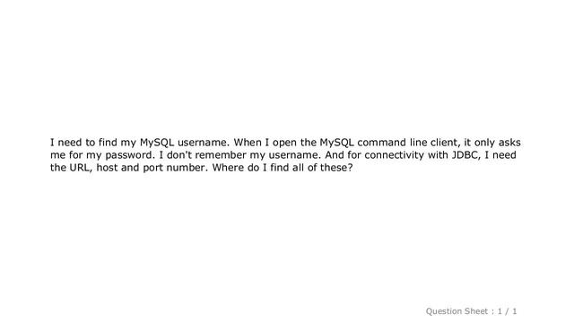 MySQL : How do I find out my MySQL URL, host, port and username? смотреть онлайн