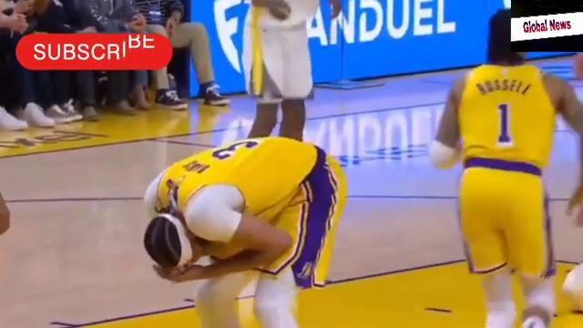 [ React ] Anthony Davis exits Game 5 of Lakers-Warriors with head injury смотреть онлайн