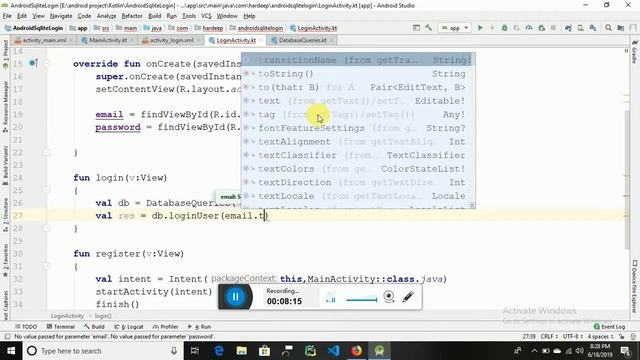 Part-2 - SQLite Database Selection - Android Tutorial (Kotlin) смотреть онлайн