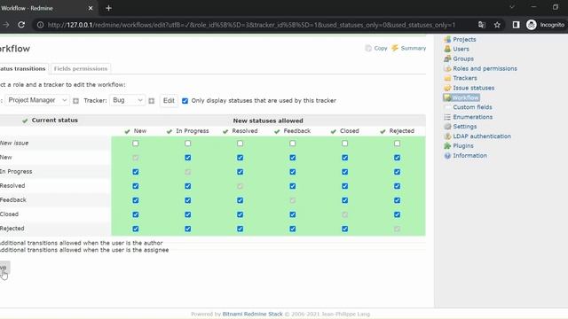 Redmine 008 | Hướng dẫn setup workflow (luồng công việc) trên Redmine | SmartITSoft | GGSheets21 смотреть онлайн