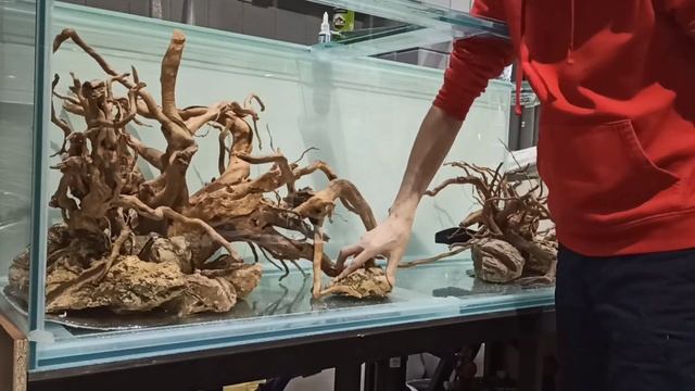 Оформление аквариума на 600 литров. смотреть онлайн