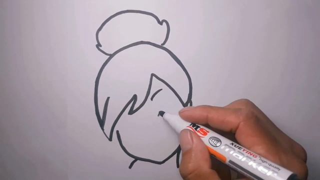 Как нарисовать лицо девушки куклу, Урок рисования для детей, просто рисуем.?? смотреть онлайн