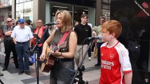 «12 year old young Ed Sheeran» is the new Ed on the street Hallelujah Jeff Buckley - Allie Sherlock
