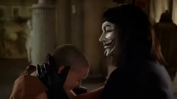 "V - значит вендетта" - лучшая сцена