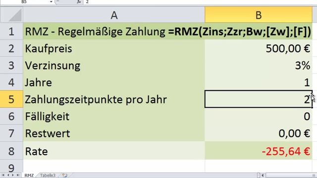 Excel - Monatliche Rate mit Funktion RMZ ermitteln vs. Windows Taschenrechner смотреть онлайн