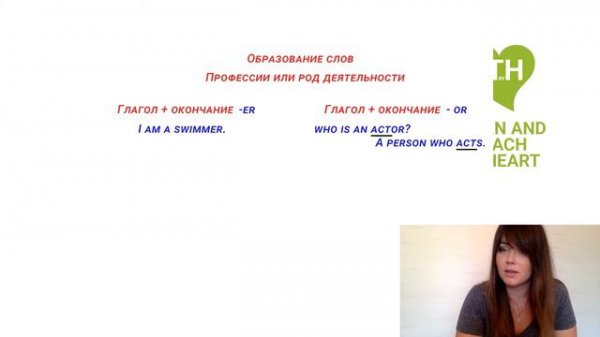 Образование слов ( профессии или род деятельности )