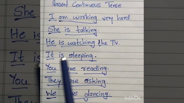 present continuous tense examples смотреть онлайн