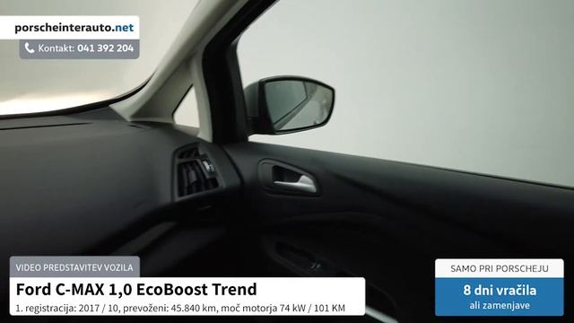 Ford C-MAX 1,0 EcoBoost Trend - PREDSTAVITEV VOZILA смотреть онлайн