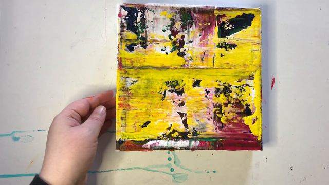 HOW TO PAINT AN ABSTRACT EASY WAY / Gerhard Richter Style/ Acrylic On Canvas смотреть онлайн