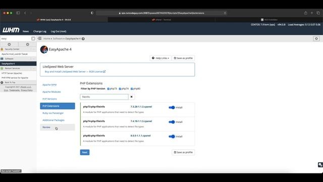 How to enable PHP ext-fileinfo in WHM смотреть онлайн