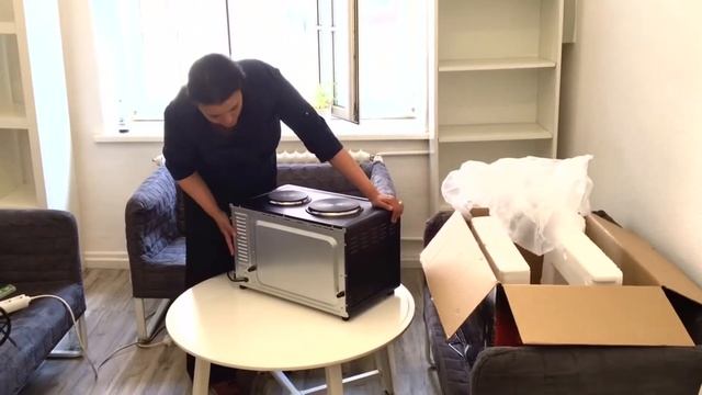 ► Unboxing ☑ Minibackofen mit Kochplatten FA-5045-4 von TZS First Austria ► смотреть онлайн