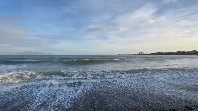 Шум моря и морской прибой. Звуки волн Чёрного моря. Пять минут релакса. смотреть онлайн