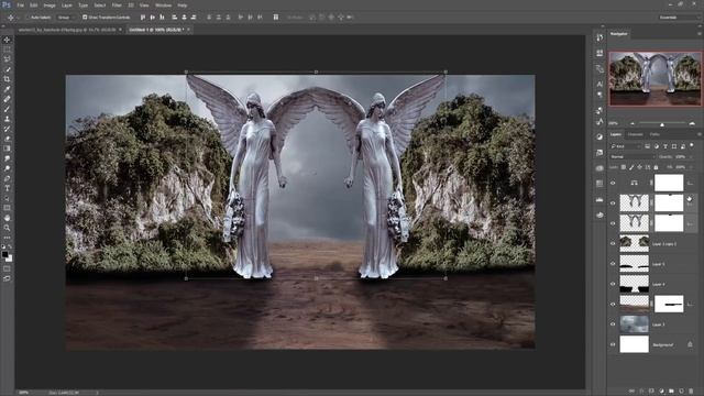 Photoshop tutorial | Fantasy gate photo manipulation смотреть онлайн