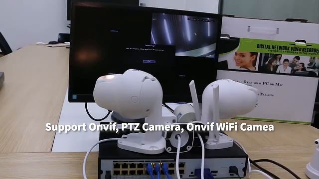 Hiseeu 4K 16CH POE NVR Onvif H.265 Surveillance Security Video Recorder for POE IP Camera смотреть онлайн