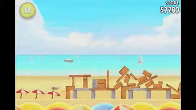 Angry Birds Rio 6 12 Beach Volley 3 Star Walkthrough смотреть онлайн