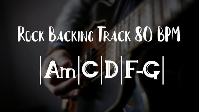 A minor | Powerful Rock Backing Track with Chords | 80 BPM | Guitar Backing Tracks смотреть онлайн