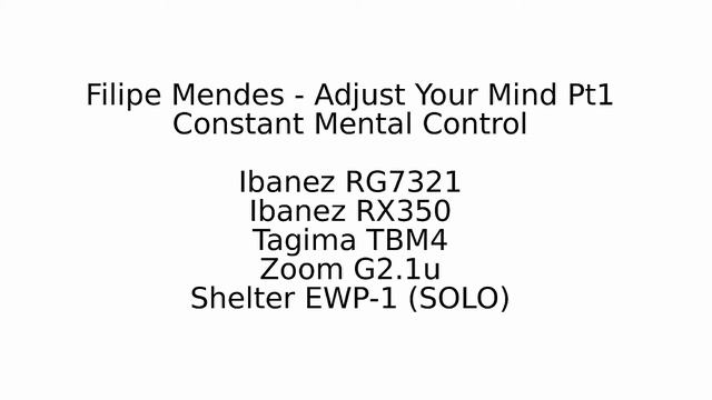 Filipe Mendes - Adjust Your Mind Pt.1 Constant Mental Control (EPISODE II) смотреть онлайн