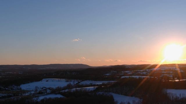 Clouds Race Horizon Sunset Autel Evo 2 Pro 4K Warwick, NY 2/25/21 смотреть онлайн