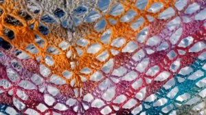 Шаль крючком №1