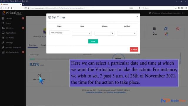 How to set the self shutdown, start or reboot timer for a VPS in Virtualizor смотреть онлайн