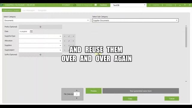 Filename Creator - Easy Document Management смотреть онлайн