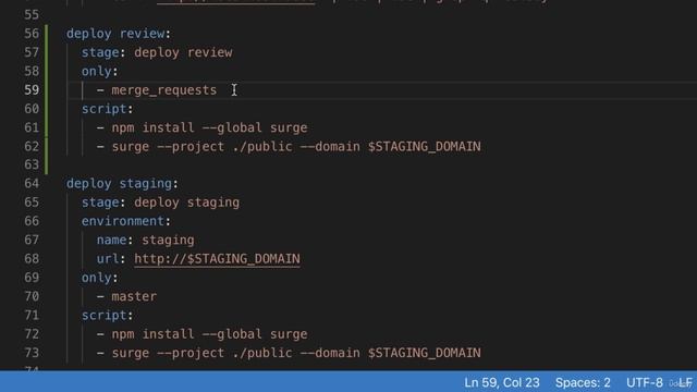 Udemy. Gitlab CI/CD. 32. Dynamic environments смотреть онлайн