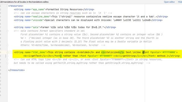 Android 03P - Formatting String Resources смотреть онлайн