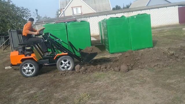 Мини погрузчик бурлак. Ходовые испытания смотреть онлайн