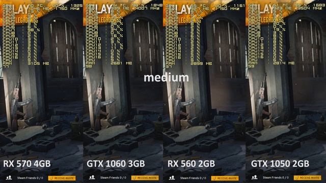 PUGB AMD vs. Nvidia. RX 570 vs. GTX. 1060, RX 560 vs. GTX 1050. Quick test. смотреть онлайн