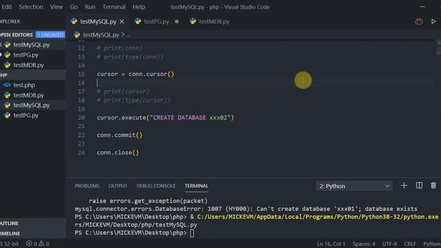 Paso 1: Trabajar con Bases de Datos (MySQL, PostgreSQL, MongoDB con python) смотреть онлайн