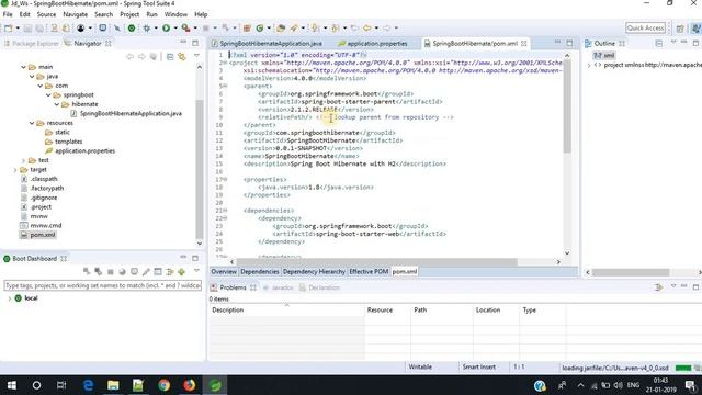 Create an application with Spring Boot + Hibernate + H2 DB | Part 1 смотреть онлайн