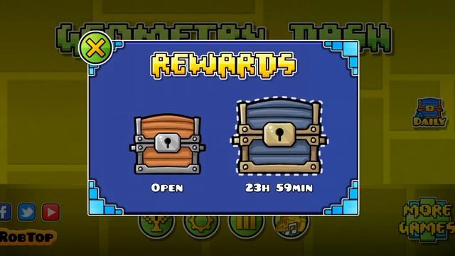 Открываю сундуки в игре Геометрия Деш смотреть онлайн