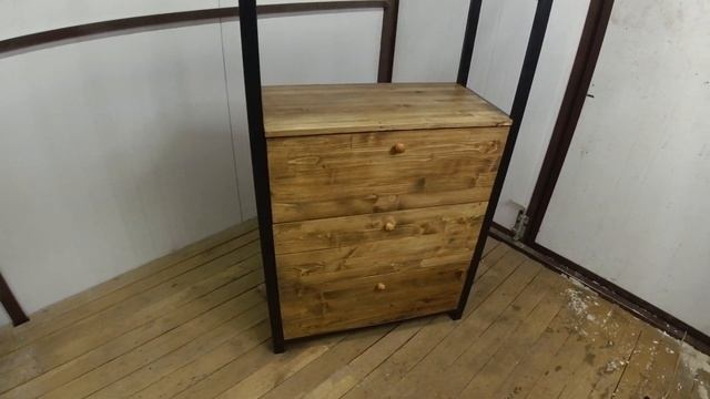 Стеллаж лофт с выдвижными ящиками! смотреть онлайн