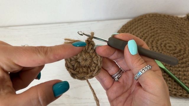 ЭКО салфетка из Джута. Рассказываю секреты вязания идеального круга смотреть онлайн