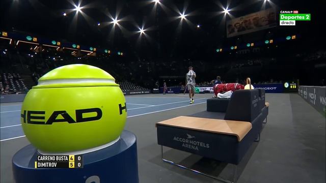Grigor Dimitrov vs. Pablo Carreno-Busta 6-4, 6-1 BNP Paribas Masters Paris (R64) 02.11.2015. смотреть онлайн