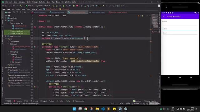 3. Insertar datos a Firebase (FireStore) con activity y fragment en android studio - Java смотреть онлайн