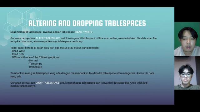 Presentasi Oracle Database Administrator - Creating and Managing Tablespace смотреть онлайн