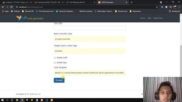 #3 Yii2 Framework - Working with Gii смотреть онлайн