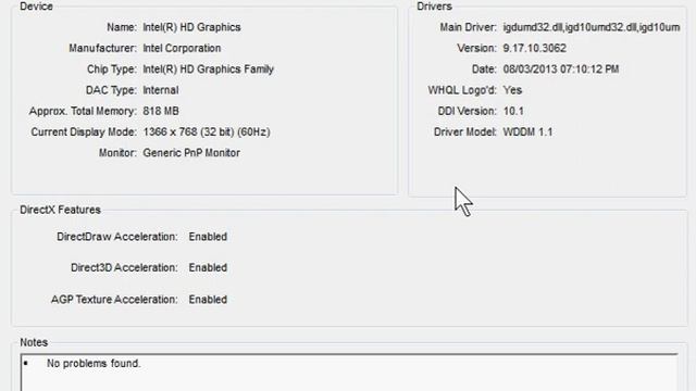 DXDIAG DIRECT X CHECKLIST ON MY ACER ASPIRE 5349 смотреть онлайн