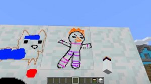 Я РИСУЮ ПОПУЛЯРНЫХ ПЕРСОНАЖЕЙ И ПРИЗЫВАЮ ИХ в МАЙНКРАФТ ! ДЕВУШКА НУБ И ПРО ВИДЕО ТРОЛЛИНГ MINECRAF