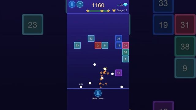 Bricks Breaker - Glow balls part 1 Gameplay for android/iOS best gameplay video of 2022 смотреть онлайн