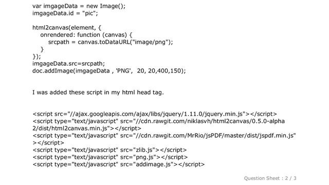 HTML : error:Incomplete or corrupt PNG file in using jspdf смотреть онлайн